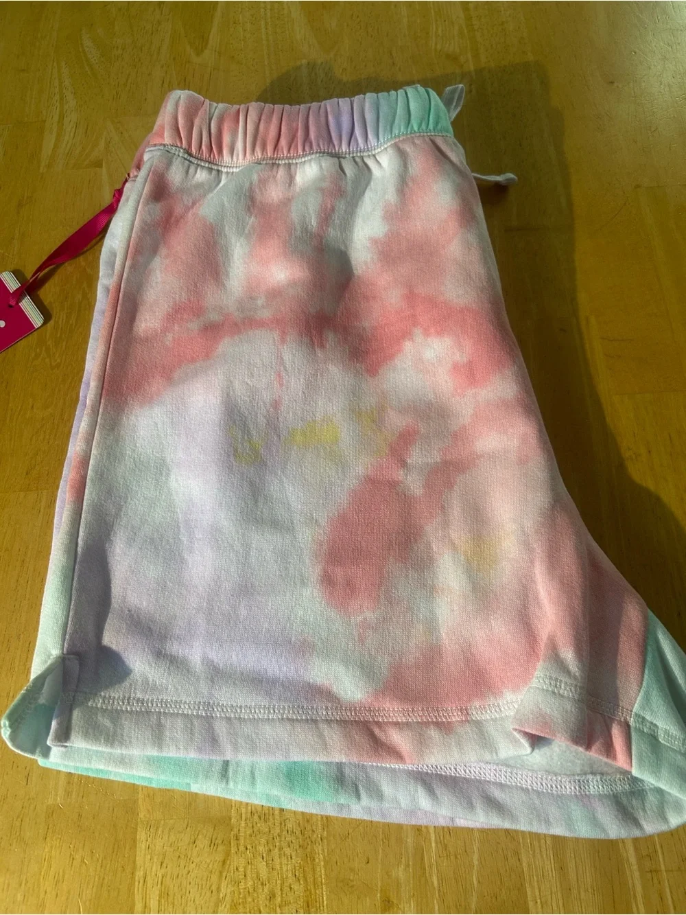 Justice Girls Tie-Dye Shorts - Pink, Mint & Lavender